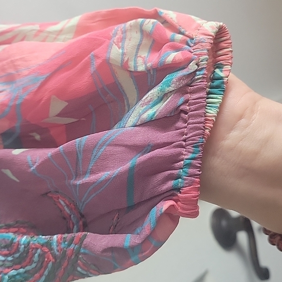 TAJ BY SABRINA CRIPPA-Anastasia off the shoulder embroidered top NWT-Siz… - Picture 10 of 17